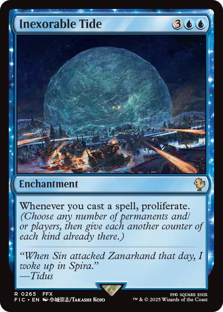 Inexorable Tide (Surge Foil) [FINAL FANTASY Commander] | Galaxy Games LLC