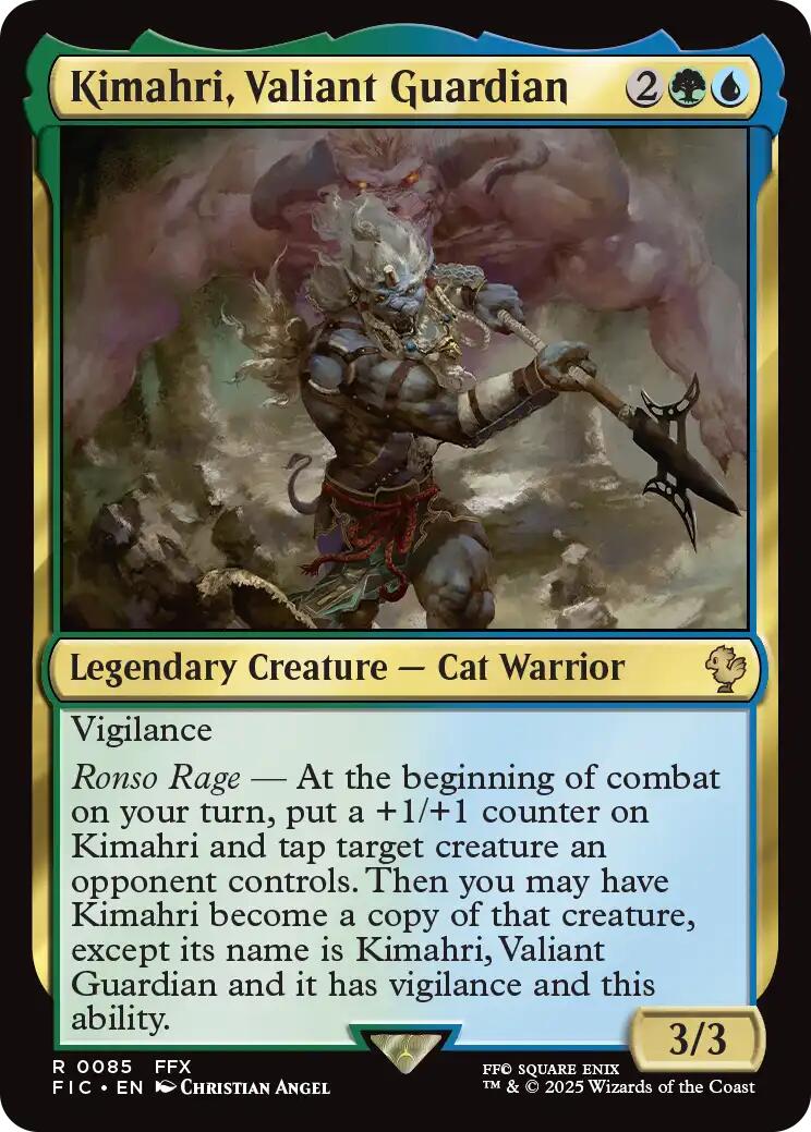 Kimahri, Valiant Guardian (Surge Foil) [FINAL FANTASY Commander] | Galaxy Games LLC