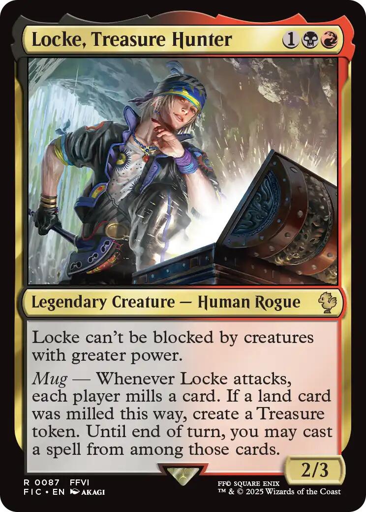 Locke, Treasure Hunter (Surge Foil) [FINAL FANTASY Commander] | Galaxy Games LLC