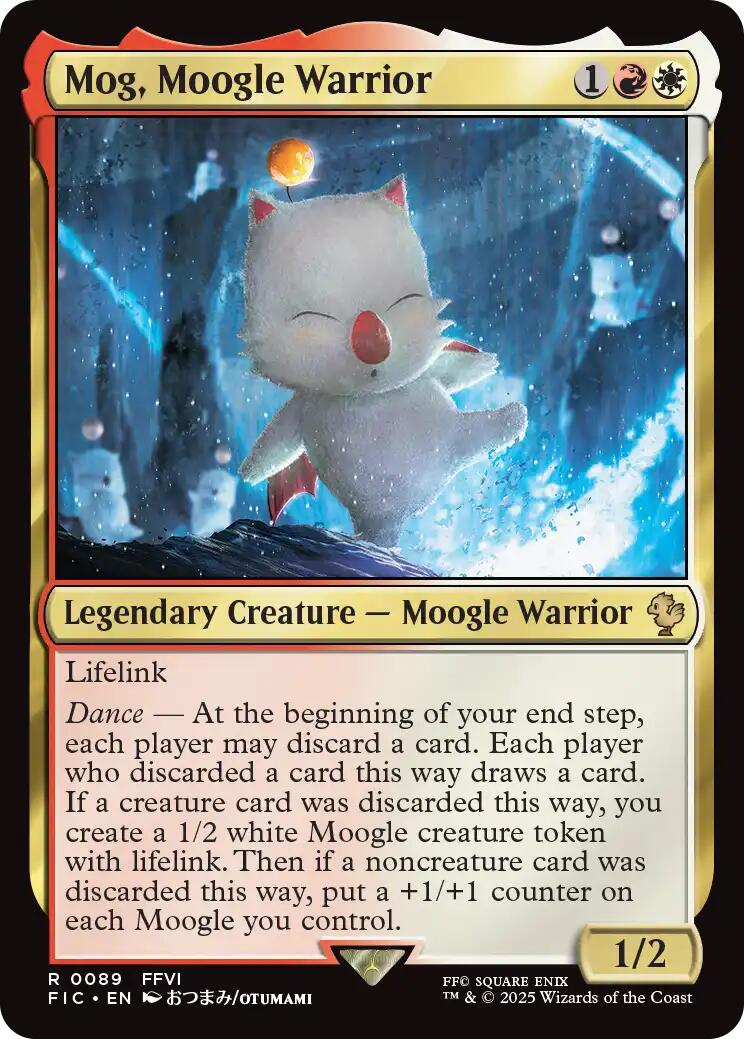 Mog, Moogle Warrior (Surge Foil) [FINAL FANTASY Commander] | Galaxy Games LLC