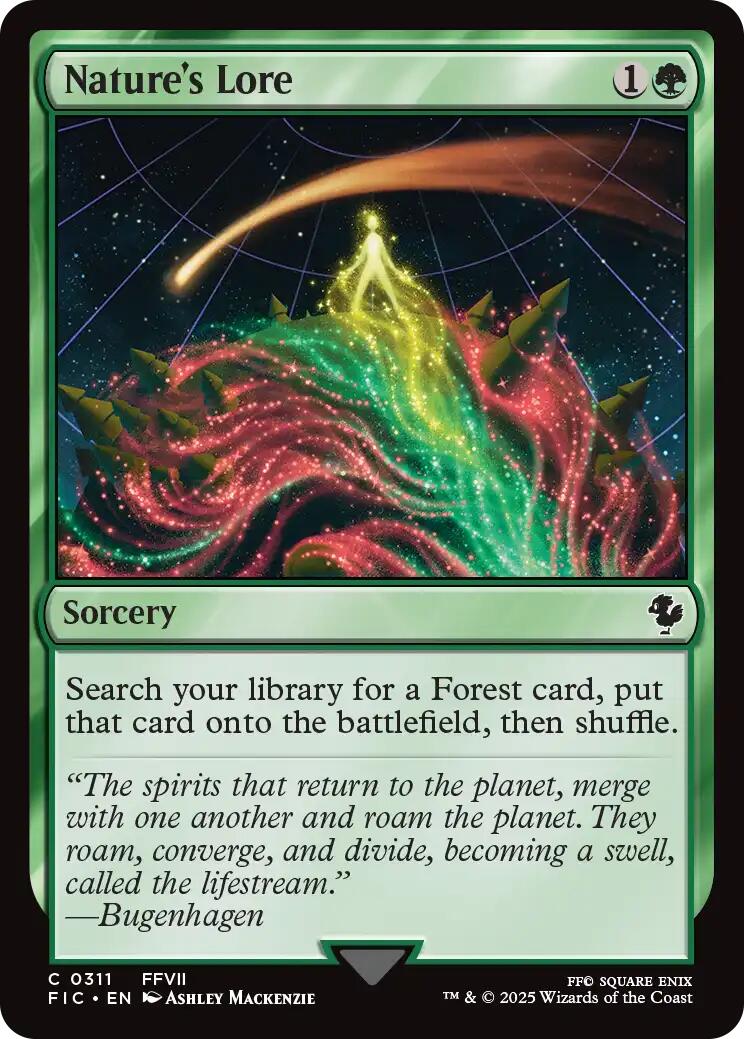 Nature's Lore (Surge Foil) [FINAL FANTASY Commander] | Galaxy Games LLC