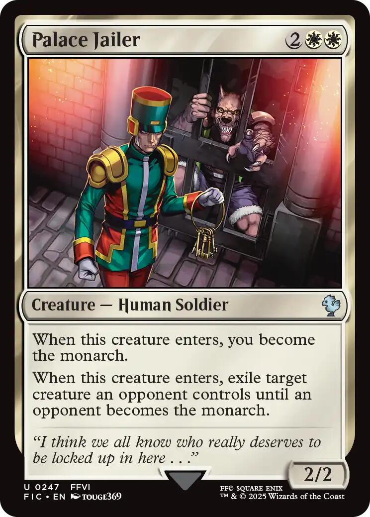 Palace Jailer (Surge Foil) [FINAL FANTASY Commander] | Galaxy Games LLC