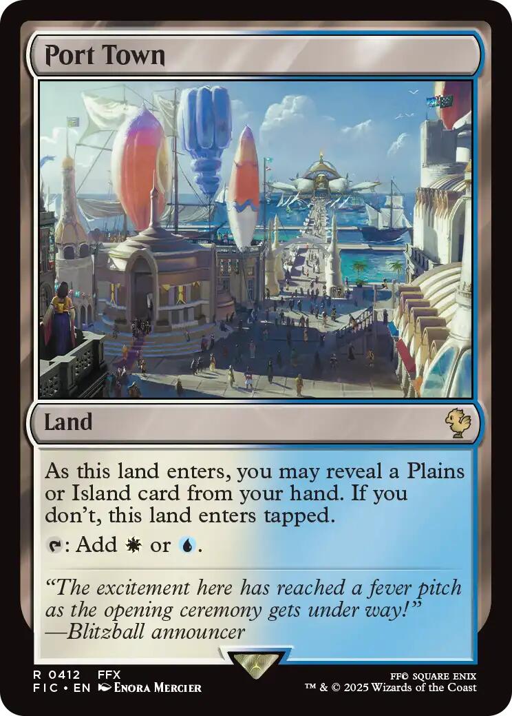 Port Town (Surge Foil) [FINAL FANTASY Commander] | Galaxy Games LLC