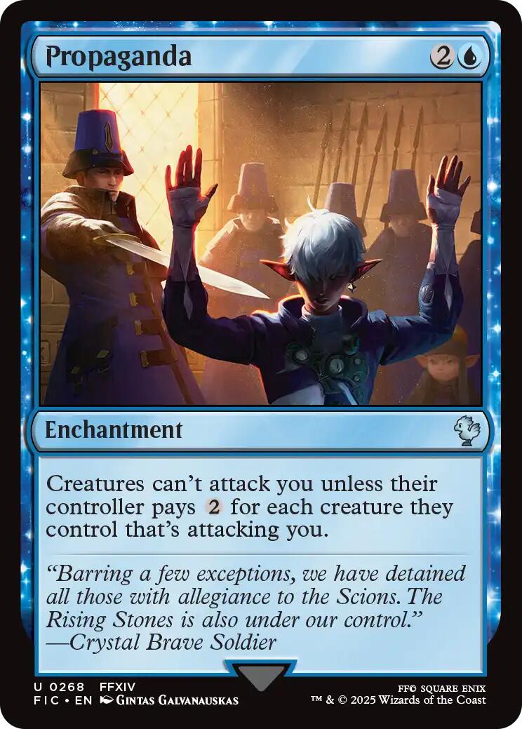 Propaganda (Surge Foil) [FINAL FANTASY Commander] | Galaxy Games LLC