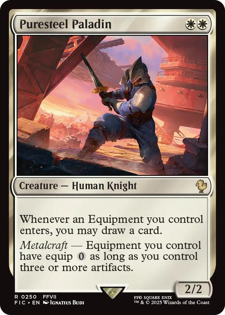 Puresteel Paladin (Surge Foil) [FINAL FANTASY Commander] | Galaxy Games LLC