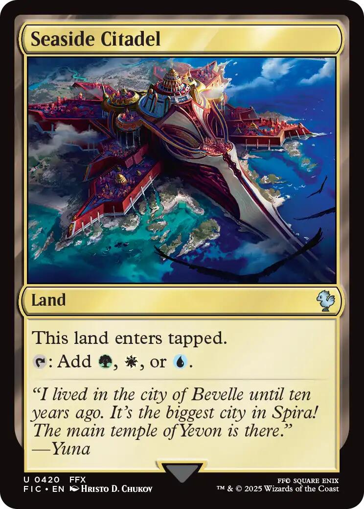 Seaside Citadel (Surge Foil) [FINAL FANTASY Commander] | Galaxy Games LLC