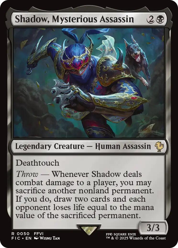 Shadow, Mysterious Assassin (Surge Foil) [FINAL FANTASY Commander] | Galaxy Games LLC