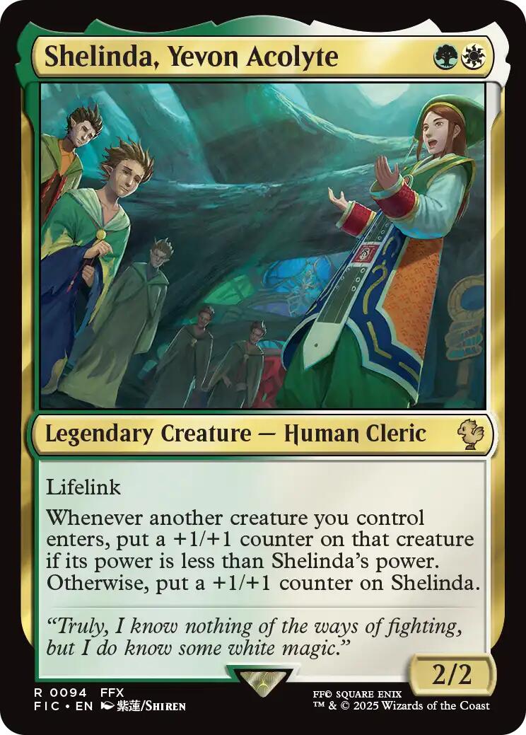Shelinda, Yevon Acolyte (Surge Foil) [FINAL FANTASY Commander] | Galaxy Games LLC