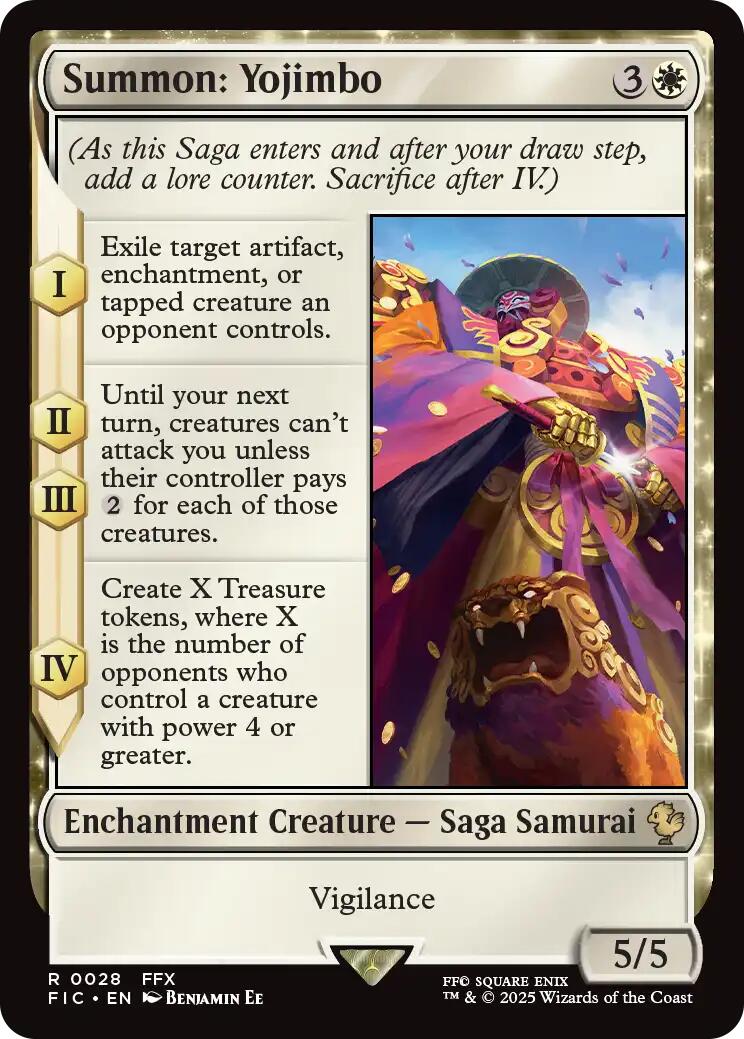 Summon: Yojimbo (Surge Foil) [FINAL FANTASY Commander] | Galaxy Games LLC
