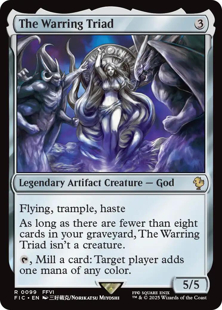 The Warring Triad (Surge Foil) [FINAL FANTASY Commander] | Galaxy Games LLC