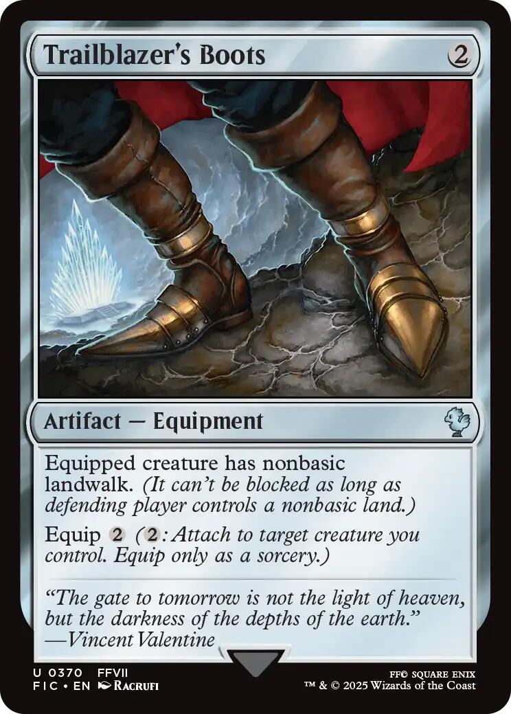 Trailblazer's Boots (Surge Foil) [FINAL FANTASY Commander] | Galaxy Games LLC