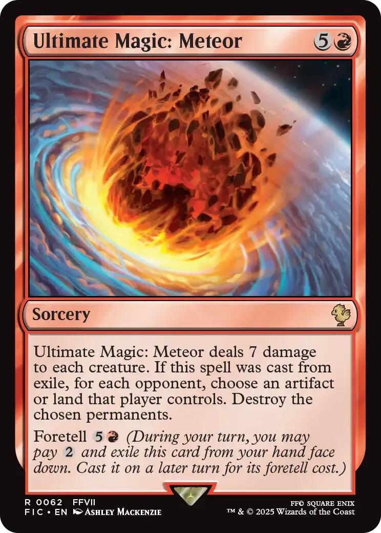 Ultimate Magic: Meteor (Surge Foil) [FINAL FANTASY Commander] | Galaxy Games LLC