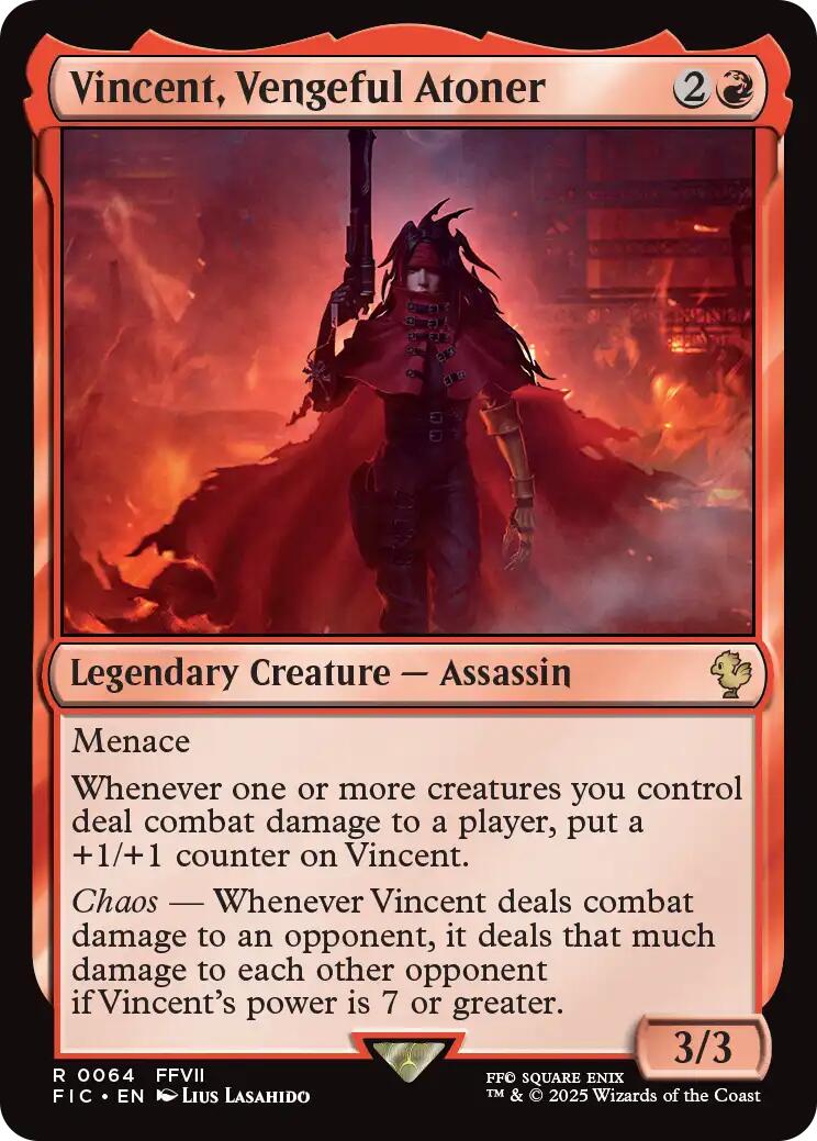 Vincent, Vengeful Atoner (Surge Foil) [FINAL FANTASY Commander] | Galaxy Games LLC