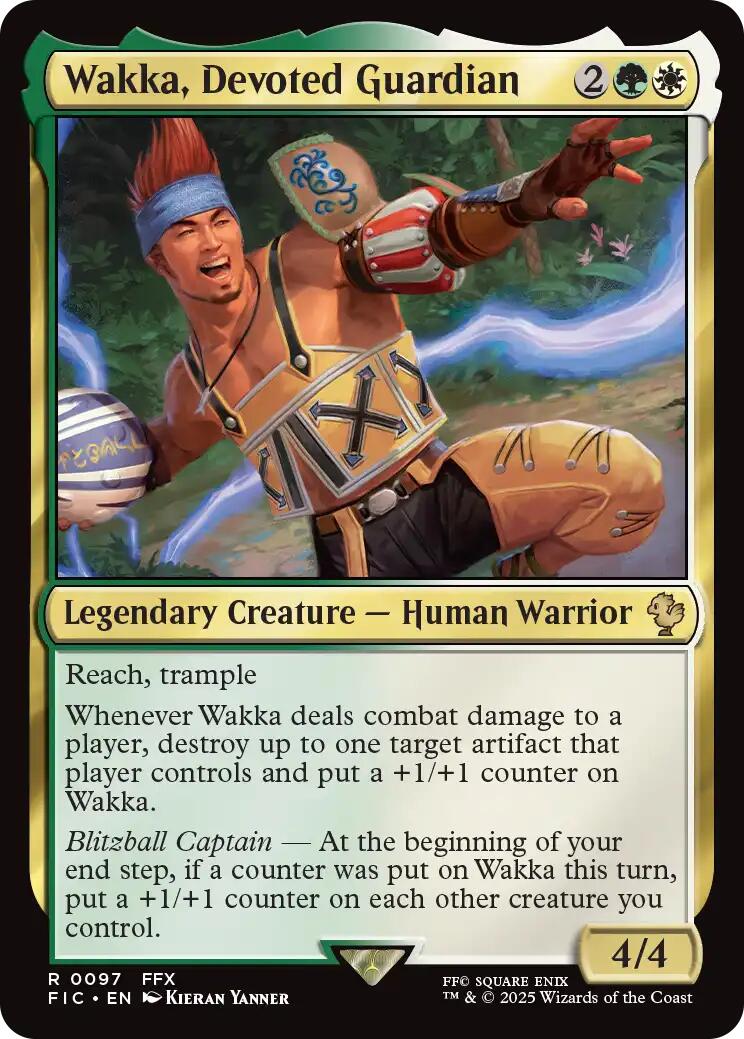 Wakka, Devoted Guardian (Surge Foil) [FINAL FANTASY Commander] | Galaxy Games LLC