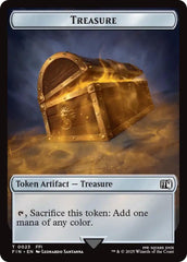 Foretell // Treasure Double-Sided Token [FINAL FANTASY Commander Tokens] | Galaxy Games LLC