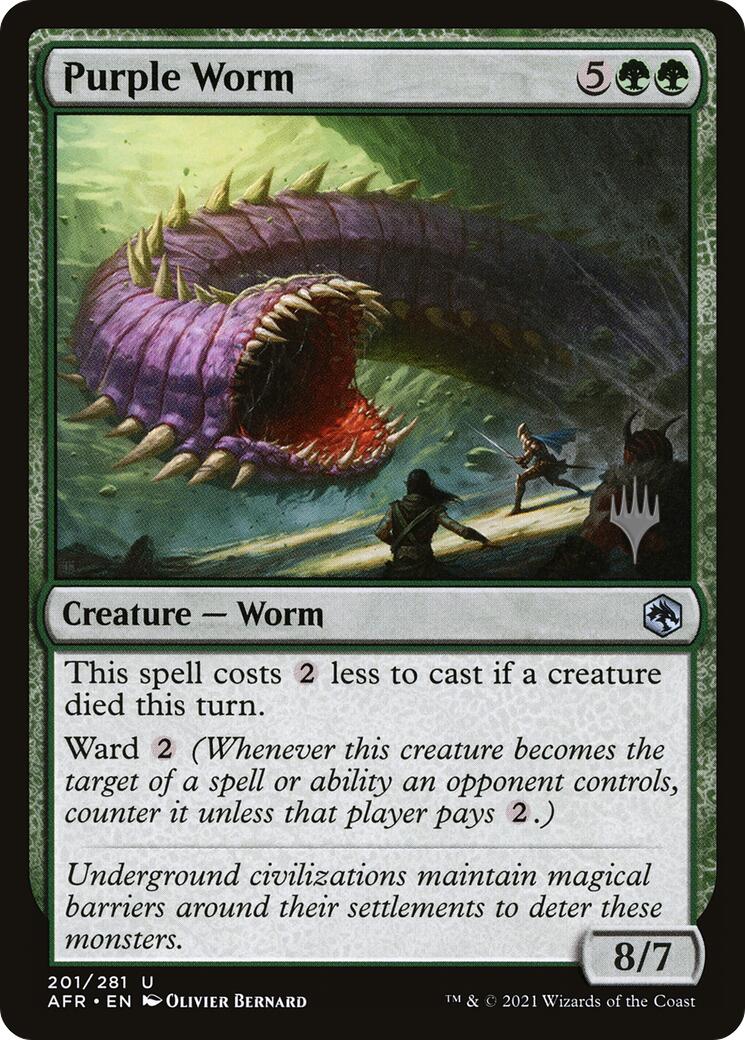 Purple Worm [Tarkir: Dragonstorm Promos] | Galaxy Games LLC