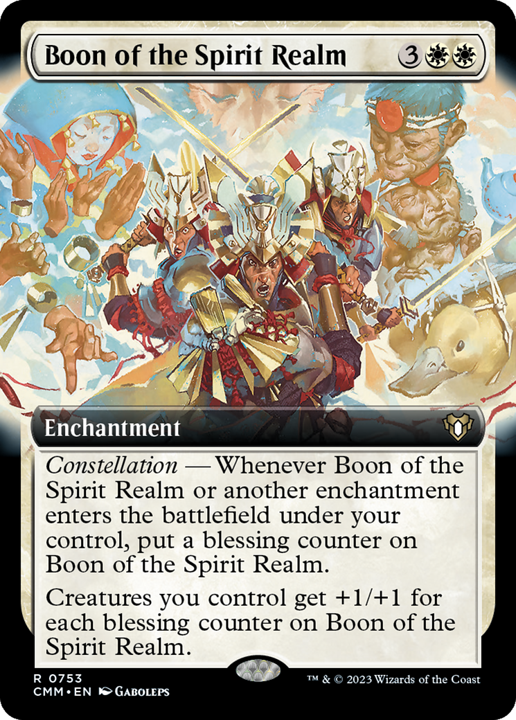 Boon of the Spirit Realm (Extended Art) [Commander Masters] | Galaxy Games LLC