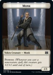 Saproling // Monk Double-Sided Token [Double Masters 2022 Tokens] | Galaxy Games LLC