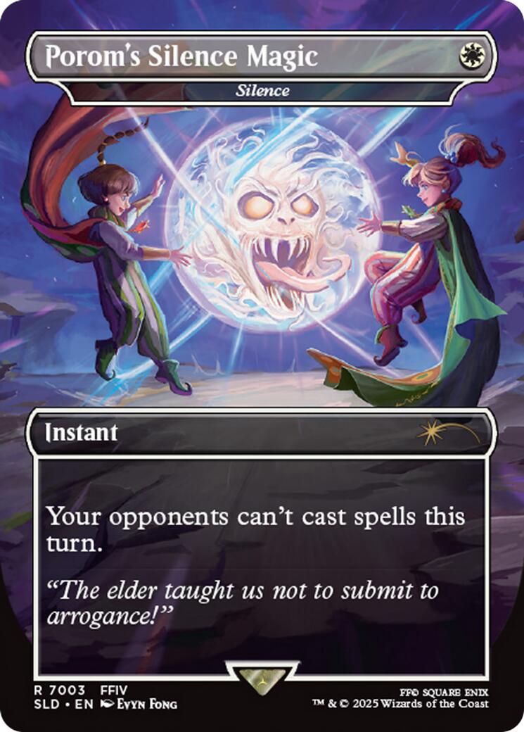 Porom's Silence Magic - Silence [Secret Lair Drop Series] | Galaxy Games LLC
