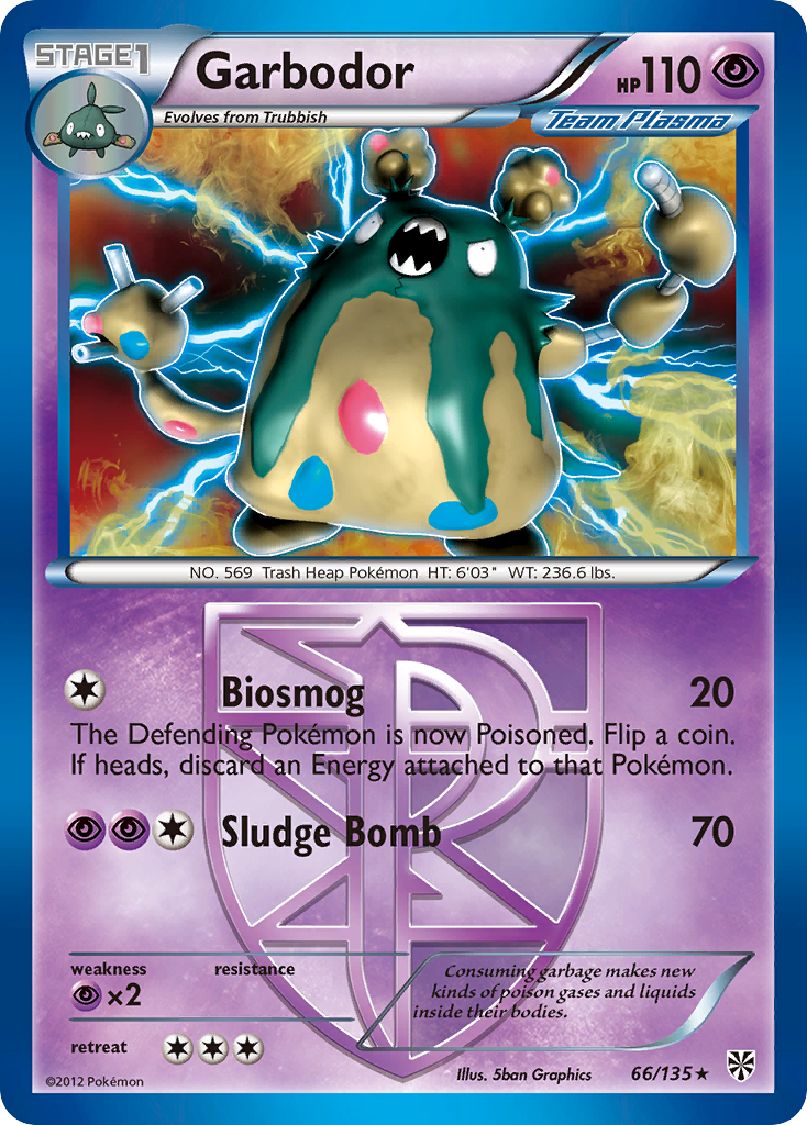 Garbodor (66/135) [Black & White: Plasma Storm] | Galaxy Games LLC