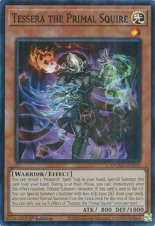 Tessera the Primal Squire [DUAD-EN018] Super Rare | Galaxy Games LLC