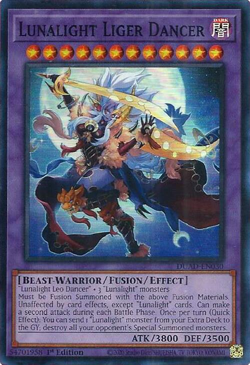 Lunalight Liger Dancer [DUAD-EN030] Super Rare | Galaxy Games LLC