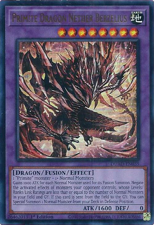 Primite Dragon Nether Berzelius [DUAD-EN035] Ultra Rare | Galaxy Games LLC