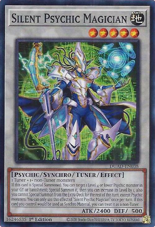 Silent Psychic Magician [DUAD-EN038] Super Rare | Galaxy Games LLC
