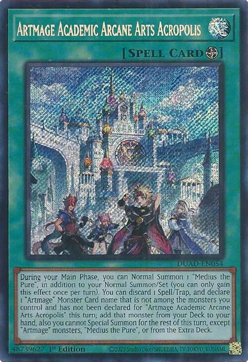 Artmage Academic Arcane Arts Acropolis [DUAD-EN054] Secret Rare | Galaxy Games LLC