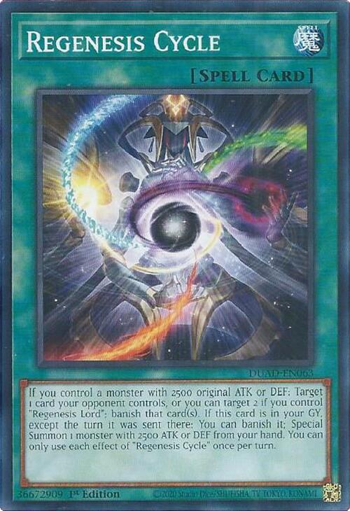 Regenesis Cycle [DUAD-EN063] Common | Galaxy Games LLC