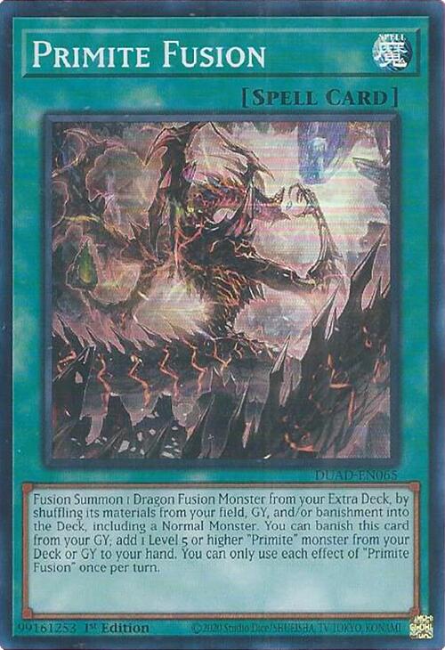 Primite Fusion [DUAD-EN065] Super Rare | Galaxy Games LLC