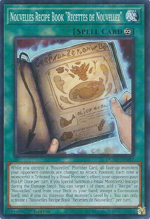 Nouvelles Recipe Book "Recettes de Nouvellez" [DUAD-EN067] Common | Galaxy Games LLC
