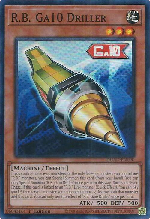 R.B. Ga10 Driller [DUAD-EN090] Super Rare | Galaxy Games LLC