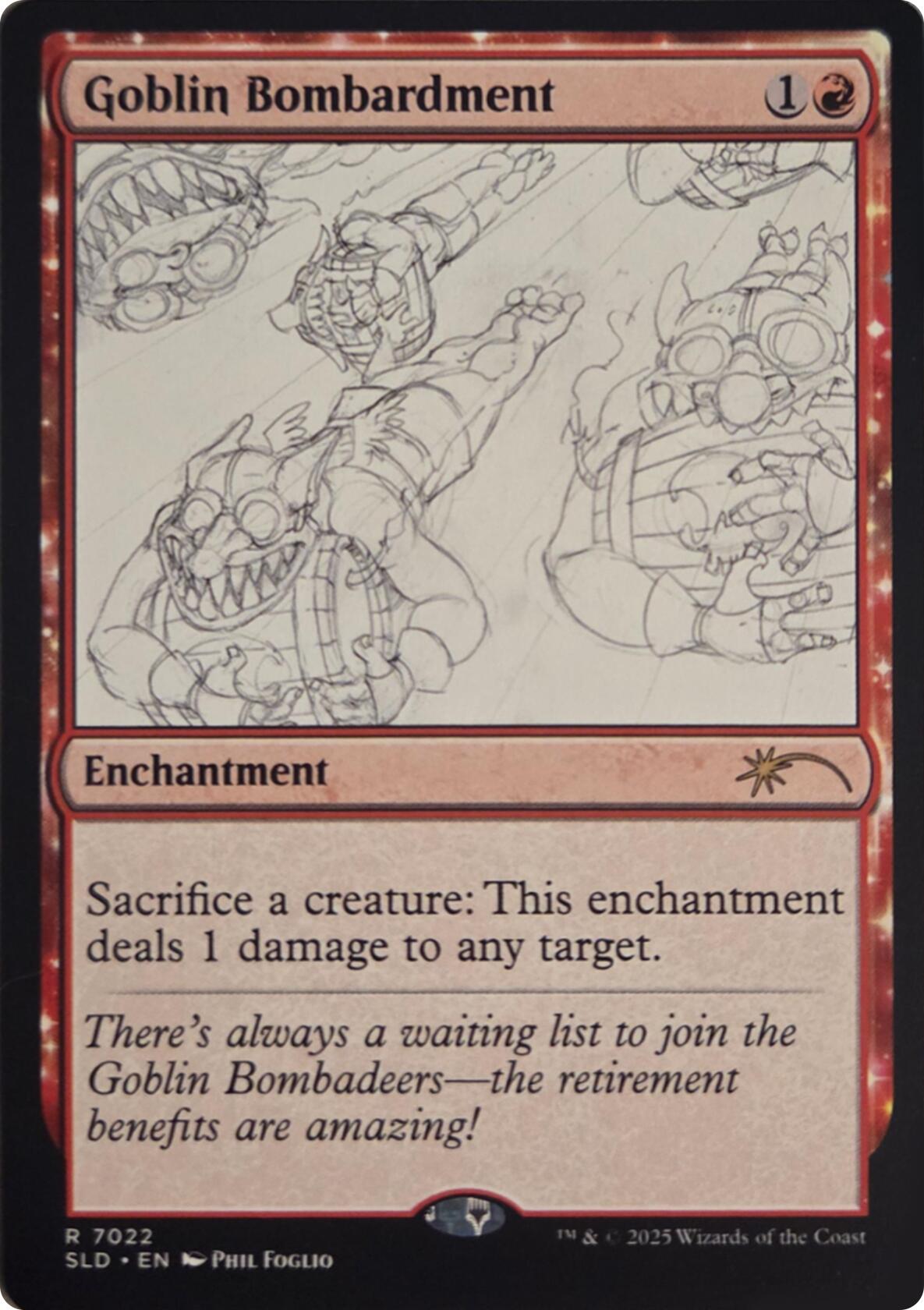 Goblin Bombardment (7022) [Secret Lair Drop Series] | Galaxy Games LLC