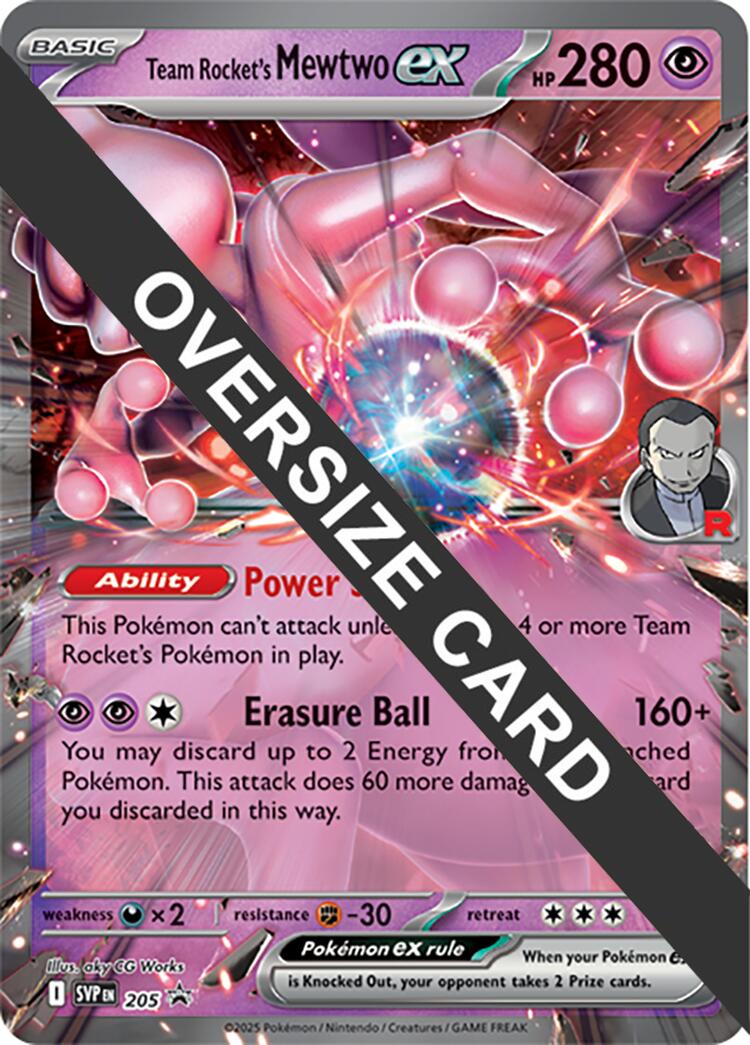Team Rocket's Mewtwo ex (205) (Jumbo Card) [Scarlet & Violet: Black Star Promos] | Galaxy Games LLC