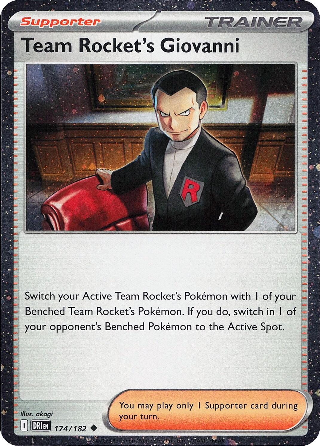 Team Rocket's Giovanni (174/182) (Cosmos Holo) [Miscellaneous Cards] | Galaxy Games LLC