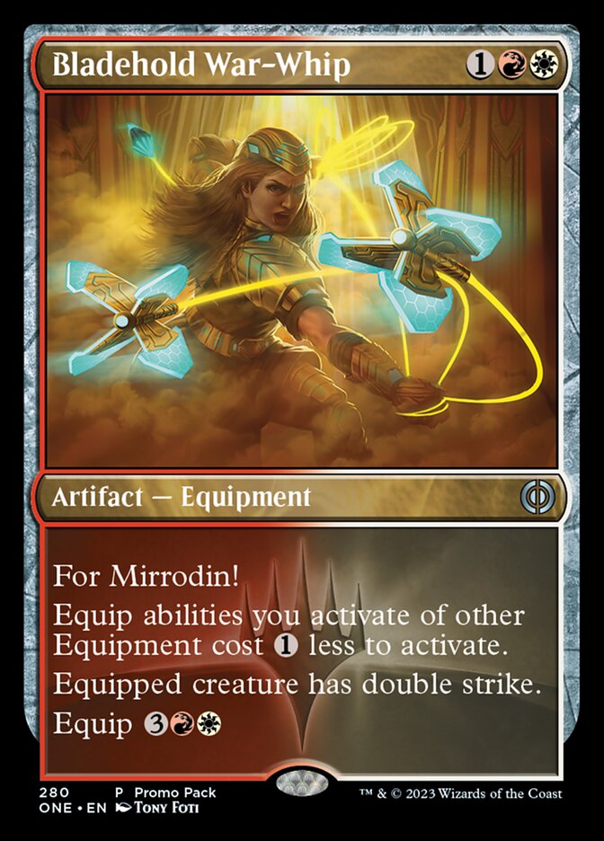 Bladehold War-Whip (Promo Pack) [Phyrexia: All Will Be One Promos] | Galaxy Games LLC