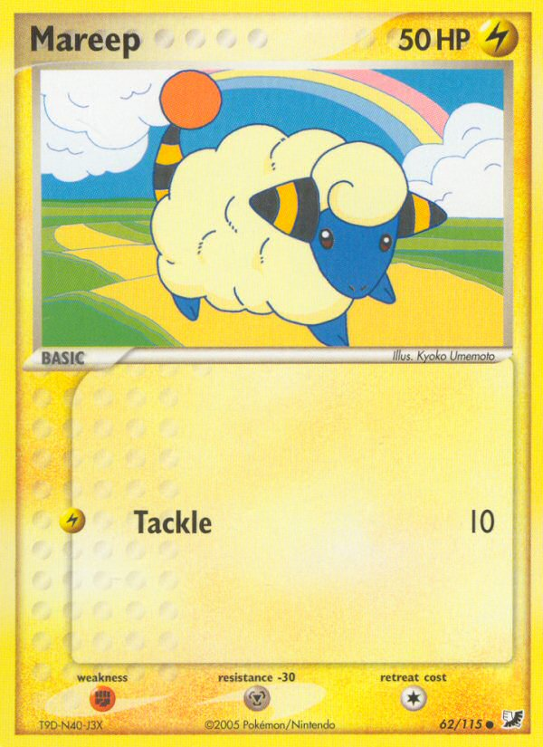 Mareep (62/115) [EX: Unseen Forces] | Galaxy Games LLC