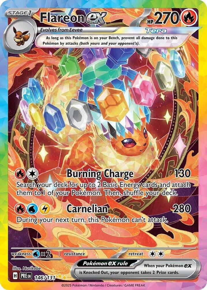 Flareon ex (146/131) [Scarlet & Violet: Prismatic Evolutions] | Galaxy Games LLC