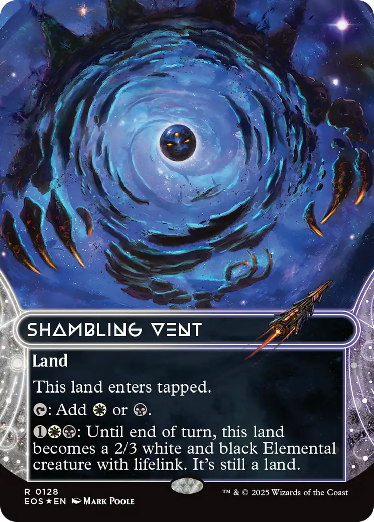 Shambling Vent (0128) (Borderless) (Galaxy Foil) [Edge of Eternities: Stellar Sights] | Galaxy Games LLC