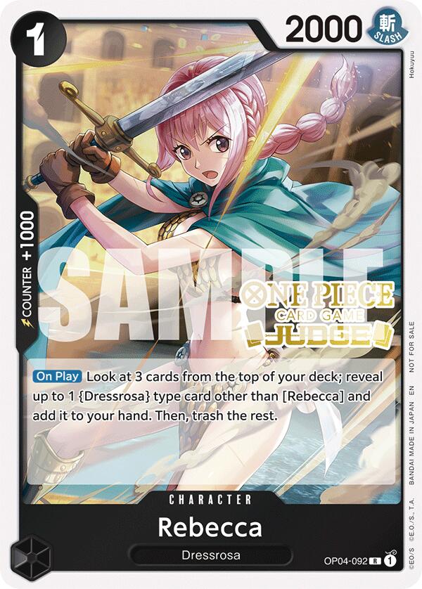 Rebecca (Judge Pack Vol. 6) [One Piece Promotion Cards] | Galaxy Games LLC