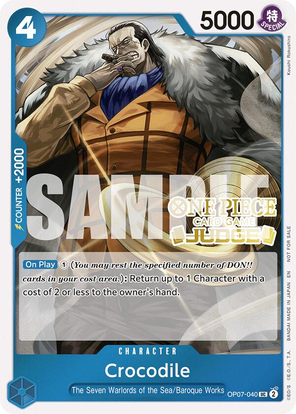 Crocodile (Judge Pack Vol. 6) [One Piece Promotion Cards] | Galaxy Games LLC