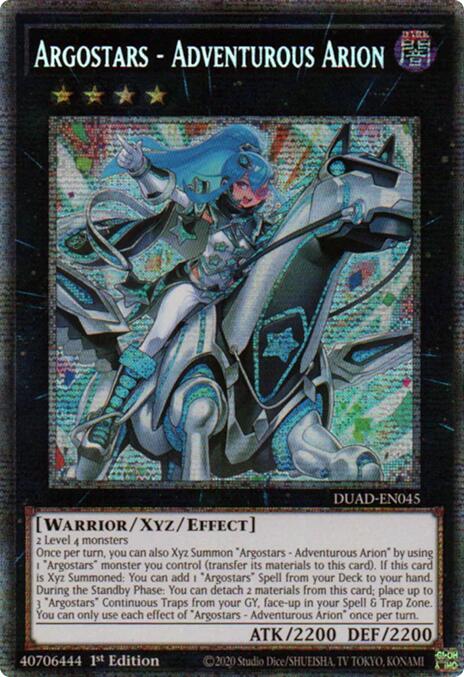 Argostars - Adventurous Arion (Starlight Rare) [DUAD-EN045] Starlight Rare | Galaxy Games LLC