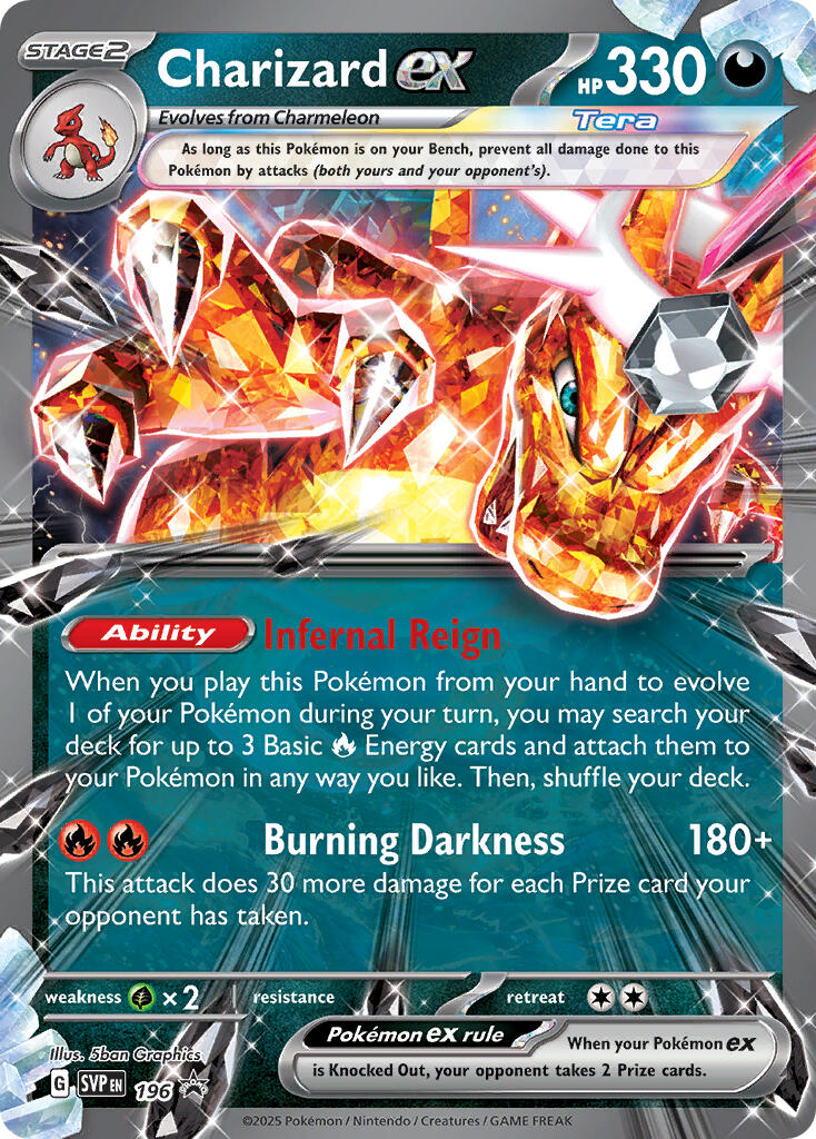 Charizard EX (196) [Scarlet & Violet: Black Star Promos] | Galaxy Games LLC