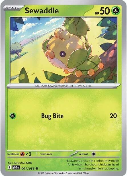 Sewaddle (001/086) [Scarlet & Violet: White Flare] | Galaxy Games LLC