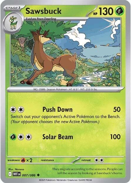 Sawsbuck (007/086) [Scarlet & Violet: White Flare] | Galaxy Games LLC