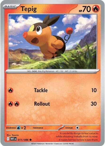 Tepig (011/086) [Scarlet & Violet: White Flare] | Galaxy Games LLC