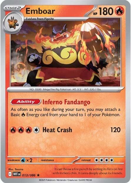 Emboar (013/086) [Scarlet & Violet: White Flare] | Galaxy Games LLC