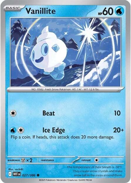 Vanillite (027/086) [Scarlet & Violet: White Flare] | Galaxy Games LLC