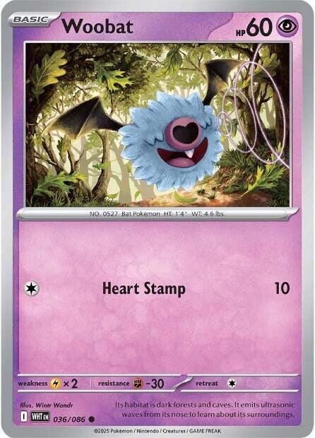 Woobat (036/086) [Scarlet & Violet: White Flare] | Galaxy Games LLC